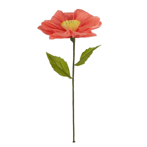 BLOOM - διακοσμητικό "λουλούδι" από χαρτί Υ67cm, κόκκινο