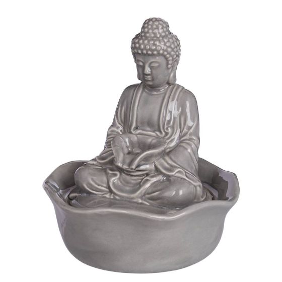 BALANCE - συντριβάνι επιτραπέζιο "Buddha", γκρι