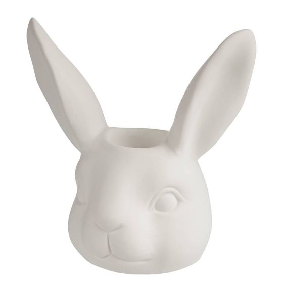 EASTER - Πασχαλινό κηροπήγιο λαγουδάκι, λευκό
