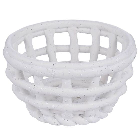 CRAFT - καλάθι κεραμικό mini, λευκό