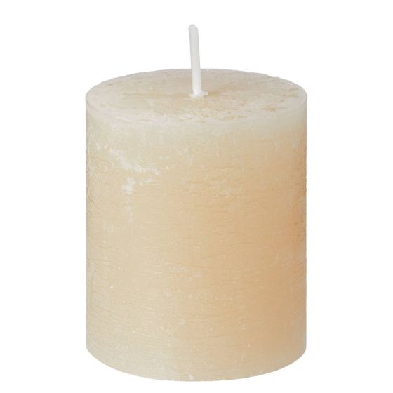 RUSTIC - κερί Δ6,8 x 8 cm, μπεζ