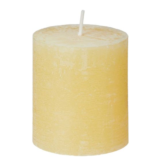 RUSTIC - κερί Δ6,8 x 8 cm, κίτρινο