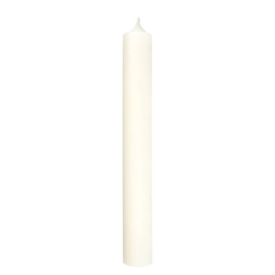 RAINBOW - κερί Δ2,2cm Υ18cm, offwhite