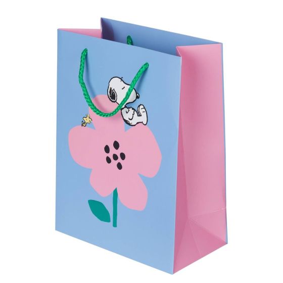 PEANUTS - τσάντα δώρου μεσαία, ανοιχτό μπλε