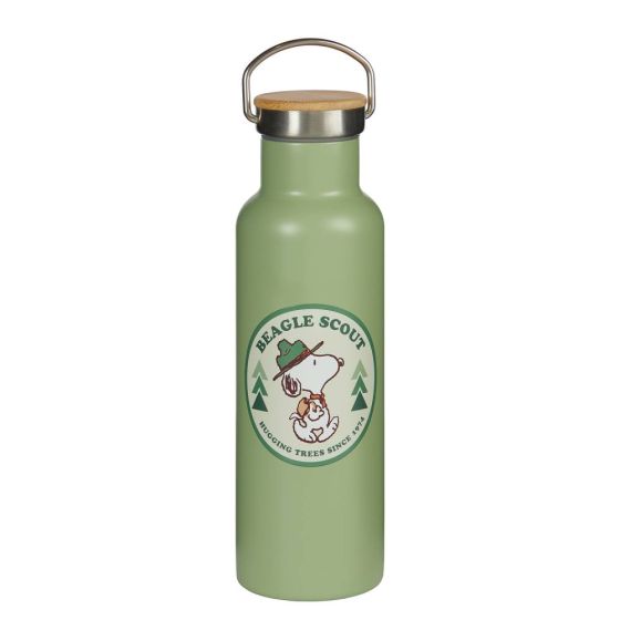 PEANUTS - θερμός 650 ml, πράσινο