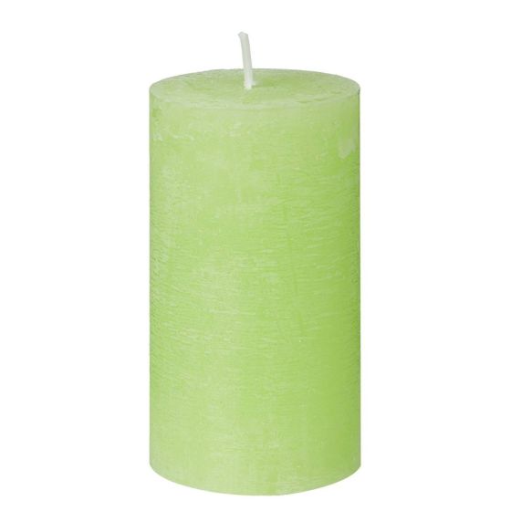 RUSTIC - κερί Δ6,8x13cm, λάιμ