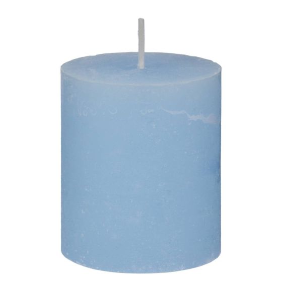 RUSTIC - κερί Δ6,8 x 8 cm, γαλάζιο