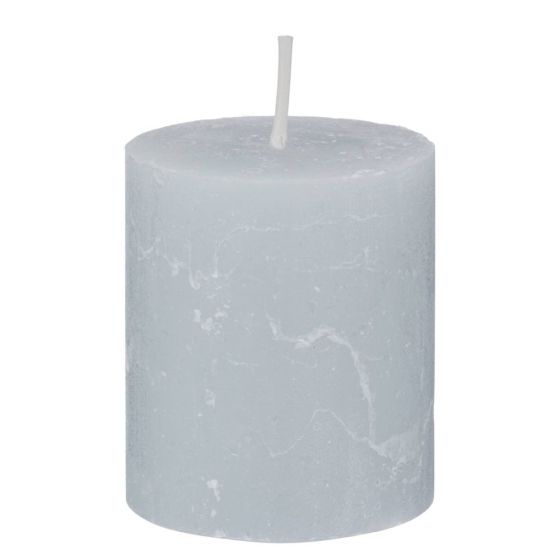 RUSTIC - κερί 6,8 x 8 cm, γκρι ανοιχτό