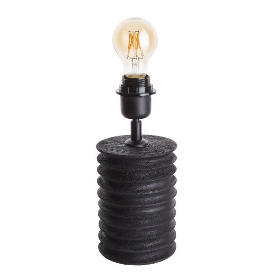 GROOVED - φωτιστικό επιτραπέζιο 25cm, μαύρο