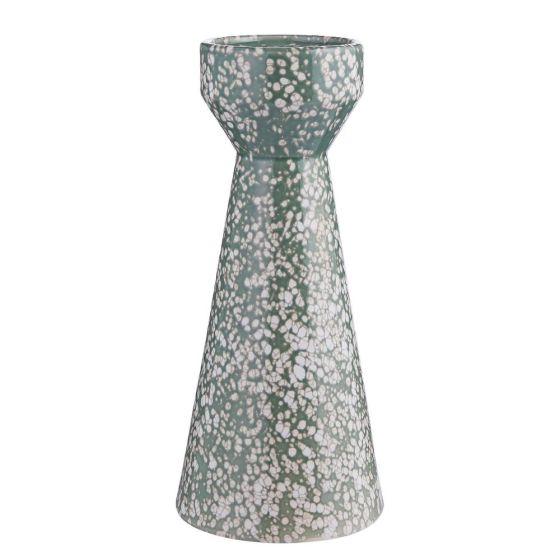 SPECKLE - κηροπήγιο κεραμικό 30cm, φασκόμηλο