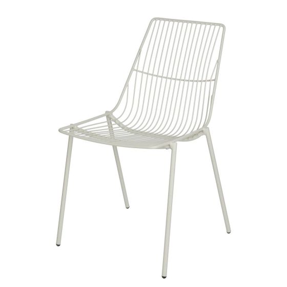 JILL - καρέκλα μεταλλική, μπεζ