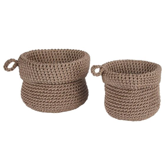 STORE IT - καλάθια σετ 2 τεμαχίων, μπεζ