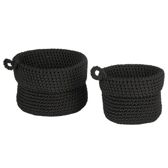 STORE IT - καλάθια σετ 2 τεμαχίων, μαύρο