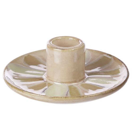 SEVENTIES - κηροπήγιο από πορσελάνη, μπεζ