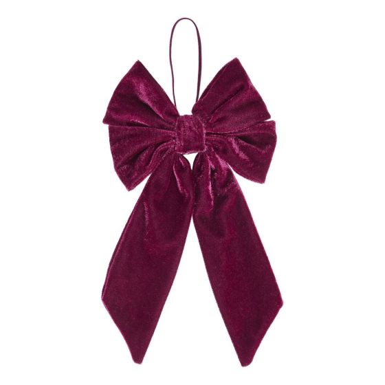 PRESENT - διακοσμητικός φιόγκος 15cm, μπορντό