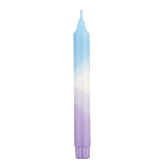 DIP-DYE - κερί λιλά/γαλάζιο 20cm