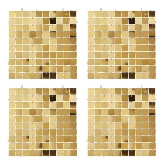 DISCO - διακόσμηση τοίχου 4 τμχ, χρυσό