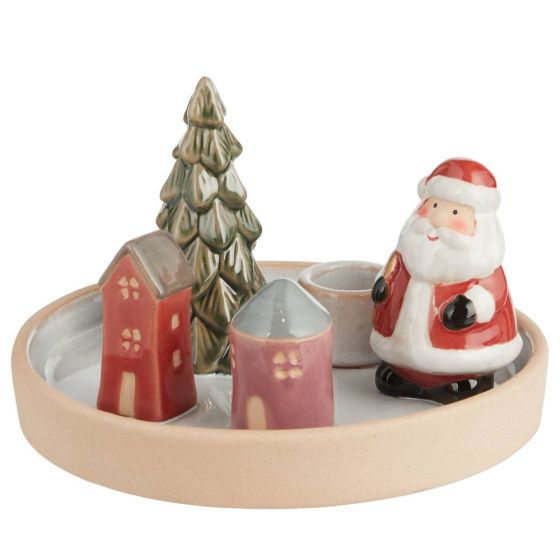 WINTER VILLAGE - κηροπήγιο 15cm