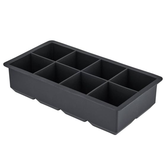 COOL DOWN - παγοθήκη για 8 παγάκια XXL ορθογώνια, μαύρο