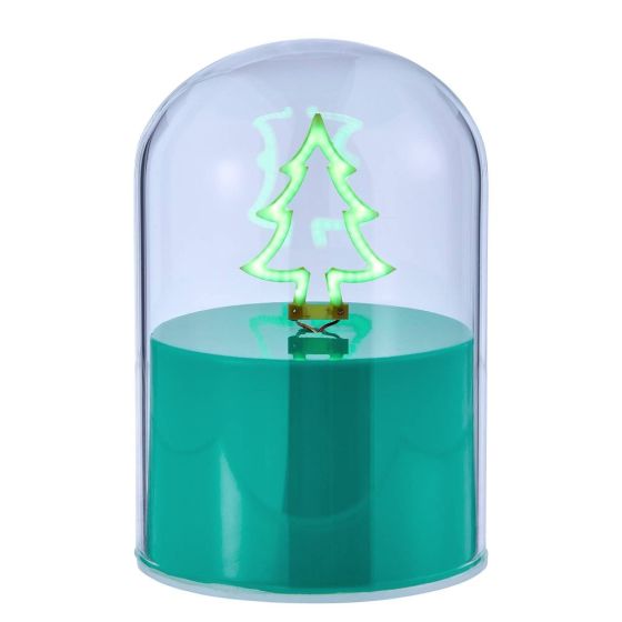 GLOW BALL - διακοσμητικό νέον με φωτεινό έλατο 10cm, πράσινο