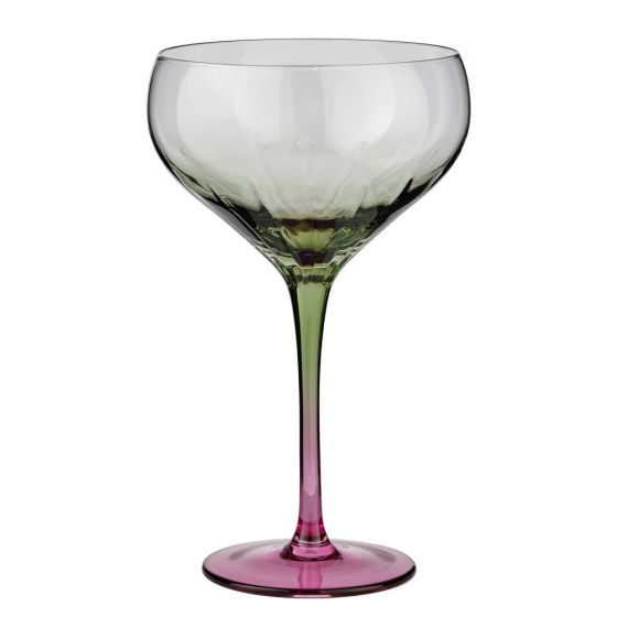 DIVINE - ποτήρι κοκτέιλ 380ml πράσινο ροζ