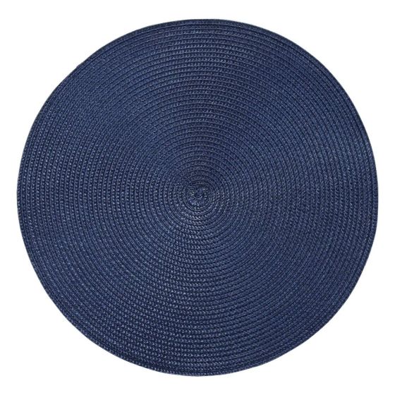 AMBIENTE - σουπλά στρογγυλό Δ38cm σκούρο μπλε