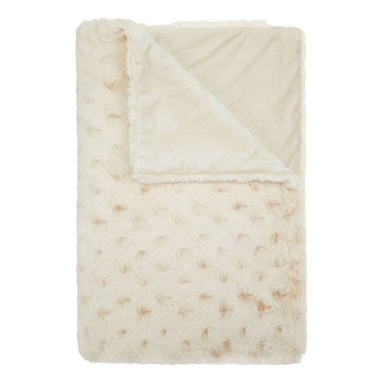SHETLAND - κουβέρτα 200x150 cm, κρεμ