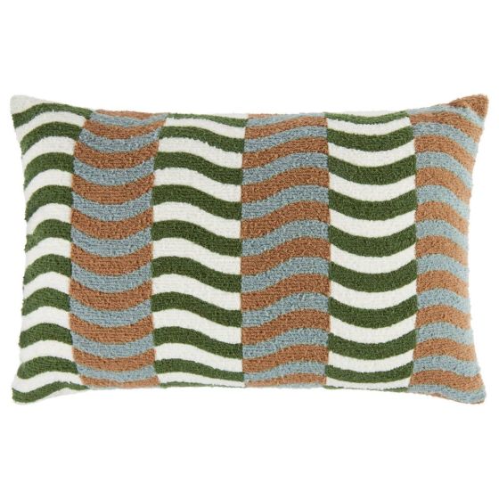 RETRO RHYTHM - μαξιλάρι 40x60 cm, πράσινο