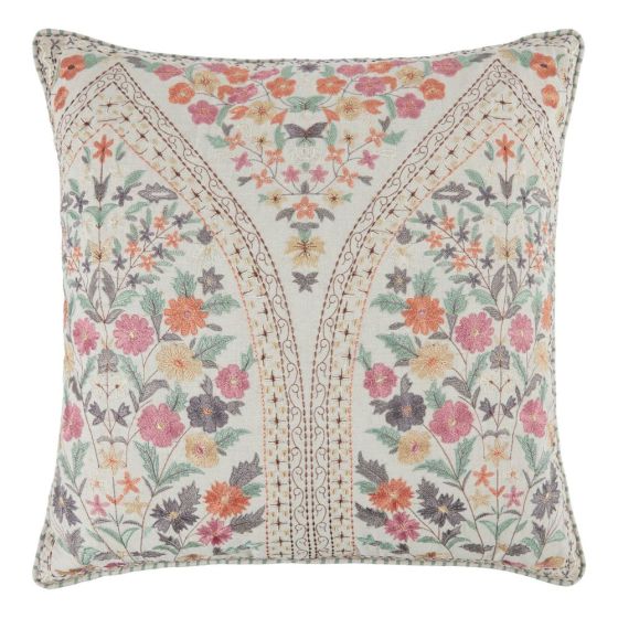 BOHEMIAN - μαξιλάρι φλοράλ 50x50cm, μπεζ