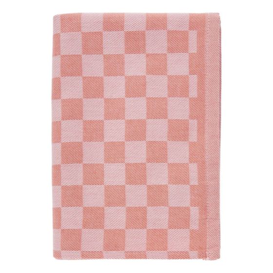 CHECKER STYLE - πετσέτα κουζίνας βαμβακερή, πορτοκαλί