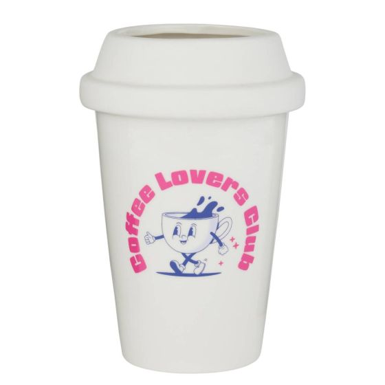 COFFEE LOVER - βάζο κεραμικό 20cm