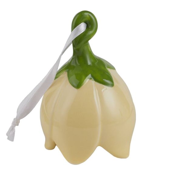 BLOSSOM - διακοσμητικό λουλούδι κεραμικό 7cm, κίτρινο