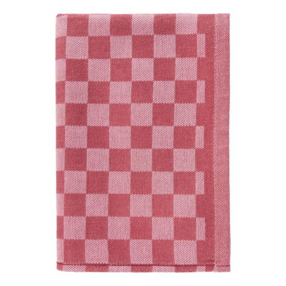 CHECKER STYLE - πετσέτα κουζίνας βαμβακερή, κόκκινο