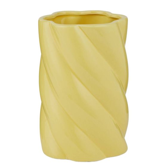 FUSILLI - βάζο σε σχήμα fusilli, κίτρινο