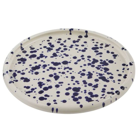 BOOGY SPLASH - πιάτο κεραμικό πρωινού 21cm, μπλε σκούρο