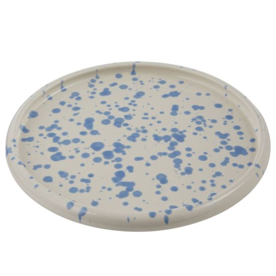 BOOGY SPLASH - πιάτο κεραμικό πρωινού 21cm, γαλάζιο