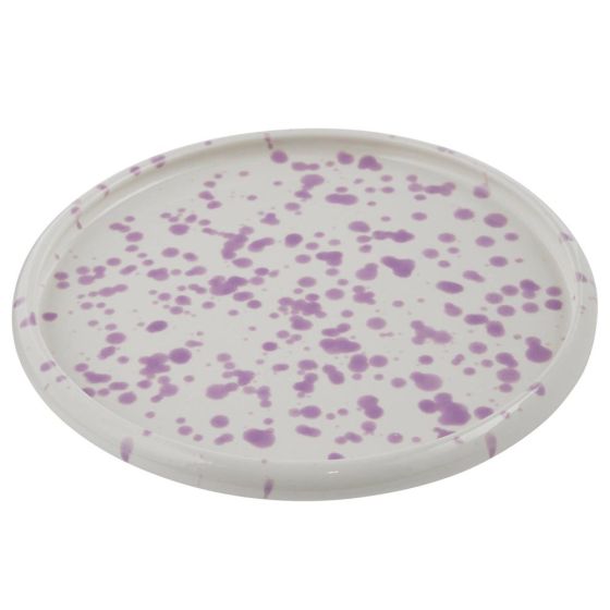 BOOGY SPLASH - πιάτο κεραμικό πρωινού 21cm, μωβ