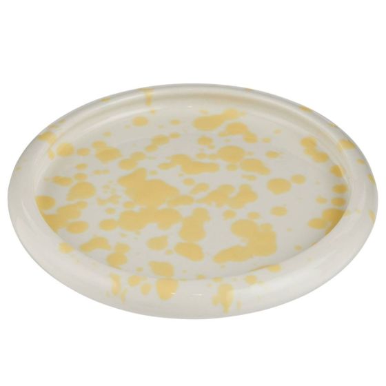 BOOGY SPLASH - πιάτο κεραμικό ορεκτικού12cm, κίτρινο