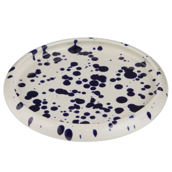 BOOGY SPLASH - πιάτο κεραμικό ορεκτικού12cm, μπλε σκούρο