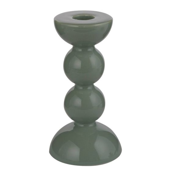 SUPER NATURAL - κηροπήγιο κεραμικό 14cm, πράσινο