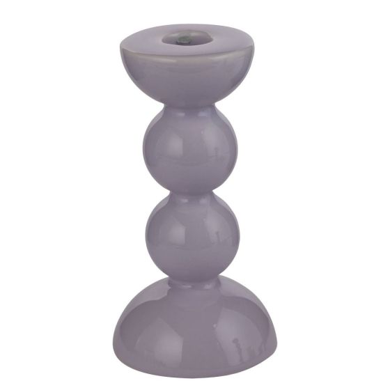 SUPER NATURAL - κηροπήγιο κεραμικό 14cm, μωβ