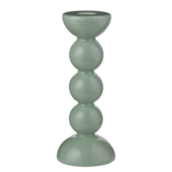SUPER NATURAL - κηροπήγιο κεραμικό 20cm, πράσινο