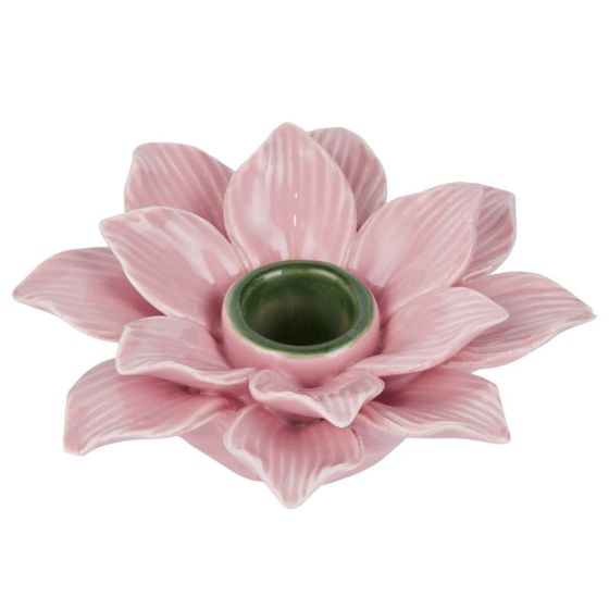 BLOSSOM - κηροπήγιο λουλούδι από δολομίτη, ροζ