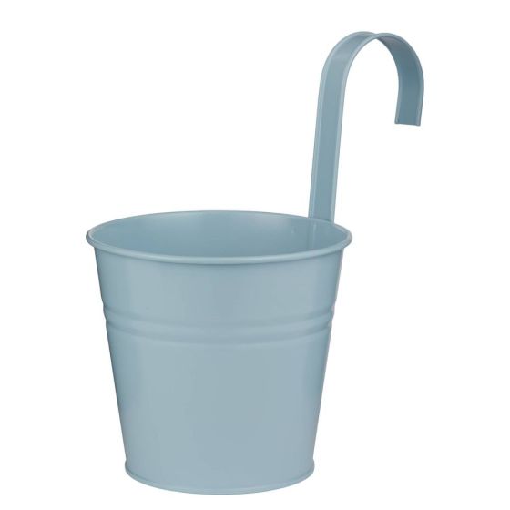 ZINC - κασπό κρεμαστό 16cm, ανοιχτό μπλε