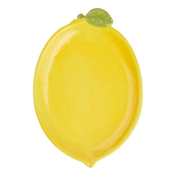 LEMON - πιάτο σε σχήμα λεμονιού 20cm, κίτρινο