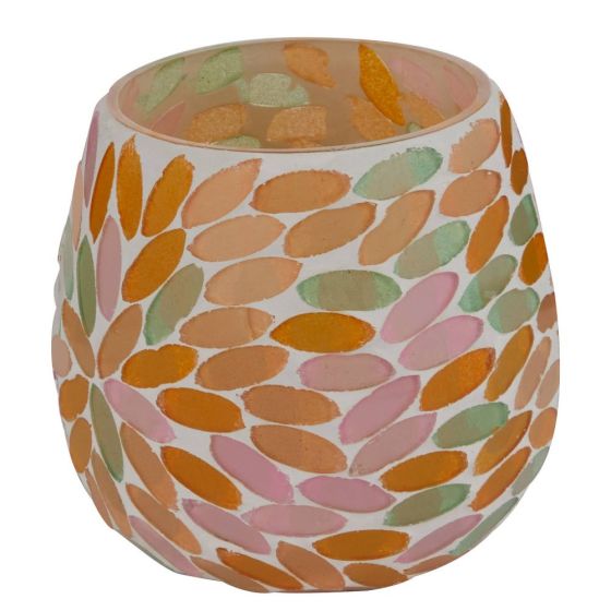 SHIMMER&SHINE - κηροπήγιο για ρεσό 'μωσαϊκό' πολύχρωμο, 8cm