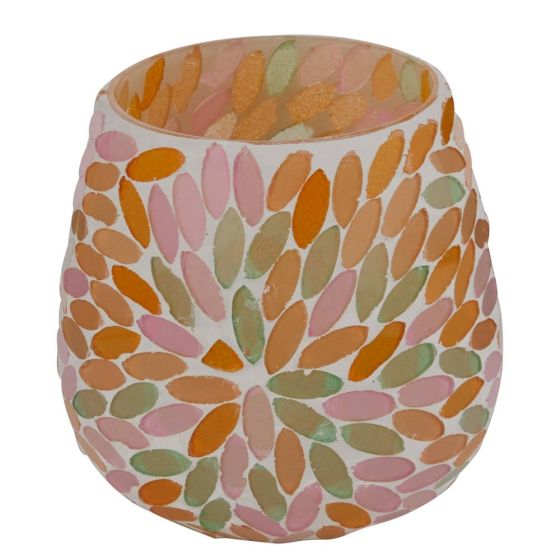 SHIMMER&SHINE - κηροπήγιο για ρεσό 'μωσαϊκό' πολύχρωμο, 10cm