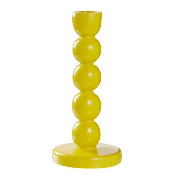 LITTLE ITALY - κηροπήγιο Υ20cm, κίτρινο