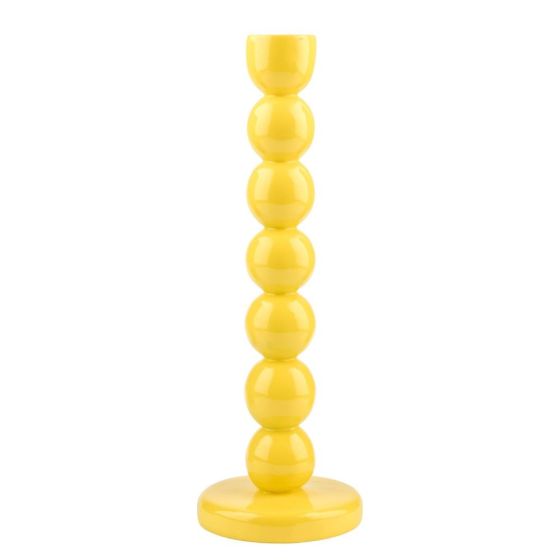 LITTLE ITALY - κηροπήγιο Υ29cm, κίτρινο