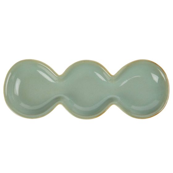 ORGANICS - πιάτο διακοσμητικό σε οργανικό σχήμα, πράσινο
